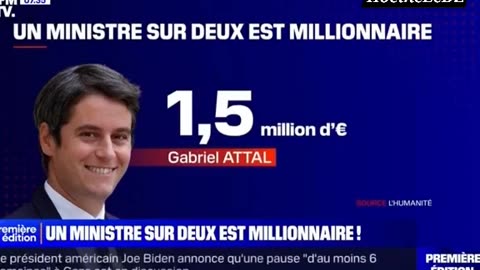 UN MINISTRE SUR DEUX EST MILLIONNAIRE !