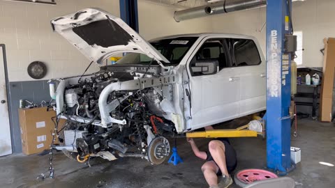 Stripping Down The Brand New F150 Tremor Its Ready For A New Frame!!