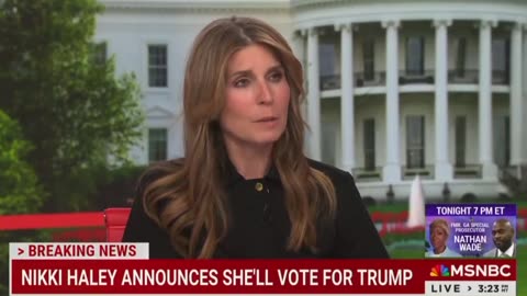 🤣 MSNBC host Nicolle Wallace is devastated that Nikki Haley is voting for Trump 🤣