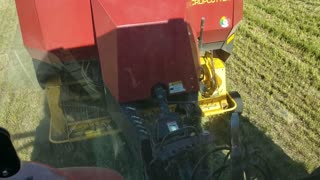 Baling Hay with Case IH Magnum and New Holland Balers