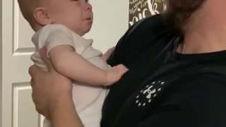 Baby and Dad Laugh Uncontrollably