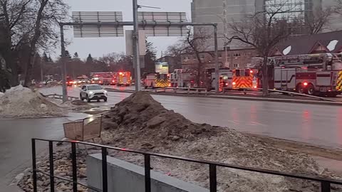 Have you ever seen as many fire-trucks as this situation?