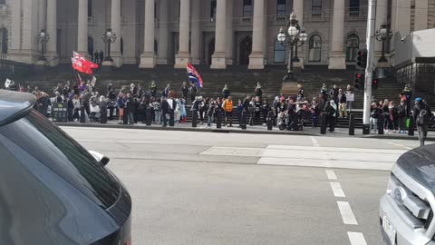 MELBOURNE PROTEST RALLY - 02 07 2022 - PART 2 OF 8