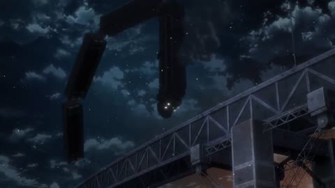 Kabaneri of the Iron Fortress Episode 12 - Kokujou crash scene