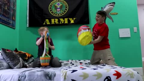 Ethan and Cole try to Capture the Easter Bunny X-Shot Holiday Hustlep11