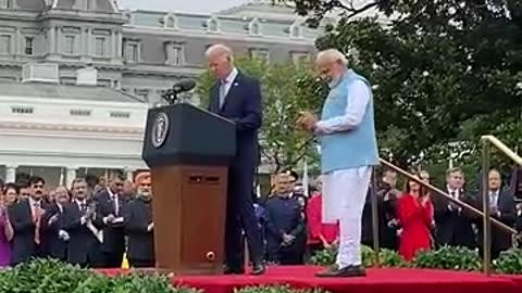 President Biden welcome PM Modi to the US