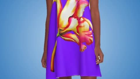 Plumeria Dress | A-Line Flower Printed Dress – #Shorts ✨ 6 | YouTube Shorts Video
