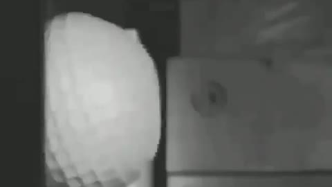 A golf ball smashing a wall at 240 km/hour