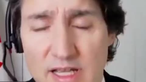 Canadian Prime Minister Trudeau hides from the people and speaks via video link