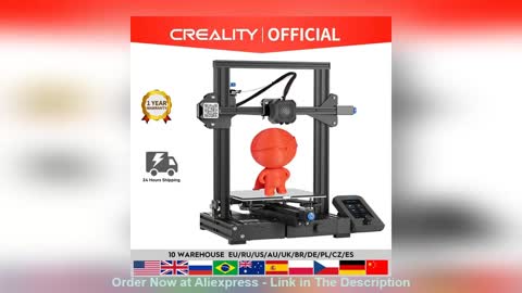 ☘️ CREALITY 3D Printer Ender-3 V2 New 4.3 Inch UI Color Lcd Carborundum Glass Bed Ender 3 V 2 V2