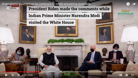 Jose Biden shits on our press while complimenting India's