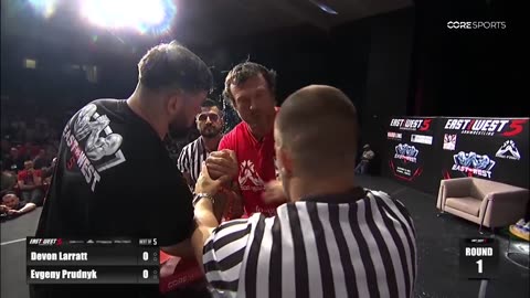 Devon Larratt vs Evgeny Prudnyk - East vs West Right Arm World Heavyweight Title Match