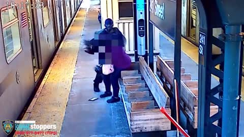 Man smears poop on woman in NYC subway station in sickening video