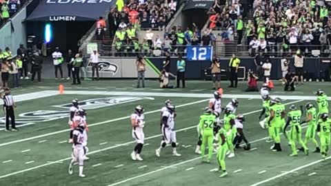 Russell Wilson's first regular season game, as a Denver Bronco.