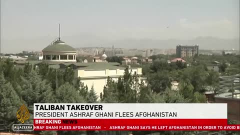 Taliban says Afghanistan war over as president flees