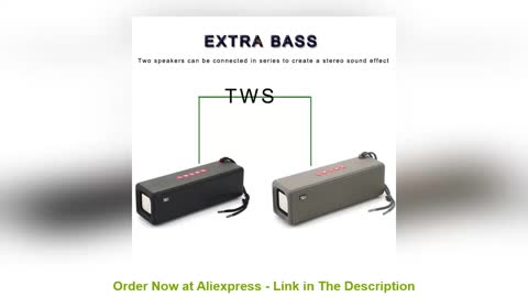 ☘️ T&G TG271 Bluetooth Speaker Portable Wireless Speakers Bass Column Waterproof Outdoor USB Speaker
