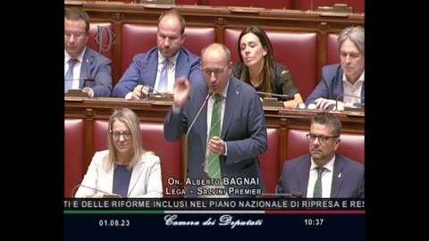 🔴On. Alberto Bagnai in merito alle comunicazioni Ministro Fitto (PNRR) - Decreto procedure infraz.