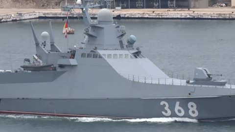 project 22160 of the Black Sea Fleet of the Russian Navy entered Sevastopol today
