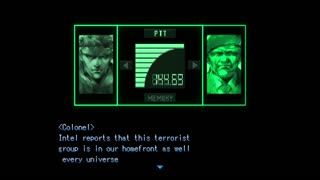 Solid Snake gets a message