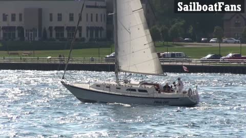 FINAL CUT Sailboat Light Cruise Under Bluewater Bridges In Great Lakes