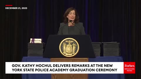 Gov. Kathy Hochul Delivers Remarks At The New York State Police Academy Graduation Ceremony