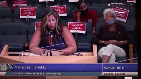 Adriana presents to County Commissioners 9-14-21