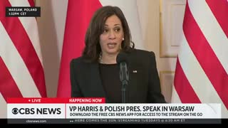 Kamala Has NO IDEA What She Is Talking About During Her Pathetic Speech In Europe