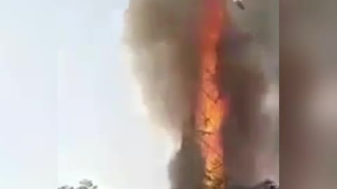 5G TOWER SET ON FIRE IN INDIA