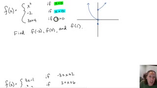 Piece-wise Defined Functions