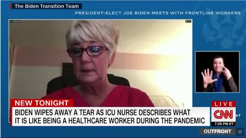 FROM STRONG TO WEAK? "President-Elect" Joe Biden "cries" during conference call with ICU nurse