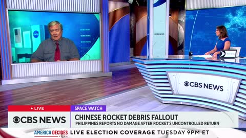 No damage reported after Chinese rocket debris falls into Earth's atmosphere