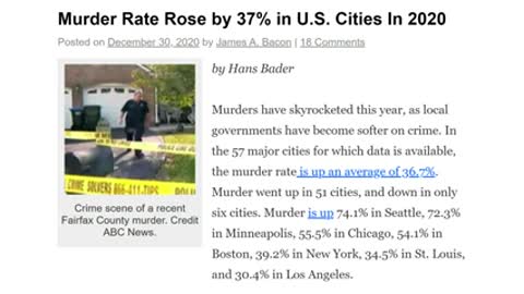 Murder Rates SURGE Across the Nation as Democrat Controlled Cities IMPLODE!!!