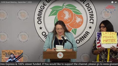 Live - Orange Unified School District Board Meeting - Parental Rights
