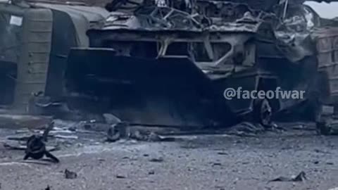 Ukraine War - Destroyed Ukrainian SAM 9K33 "Osa-AK" and GAZ-66