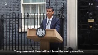 Rishi Sunak gives first remarks as British Prime Minister