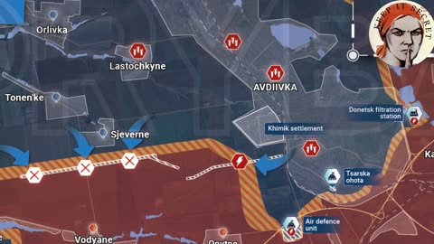 Ukraine War, Rybar Map for November 10th, 2023 Battle for Avdiivka, Situation in Kherson