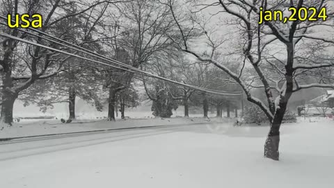 ***USA is Freezing ! Massive snow storm hit Pennsylvania , New York TODAY***