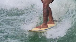 Surfing at the lake