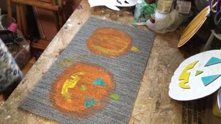 Stamping a rug