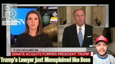 EPIC! Trump's lawyer just mansplained like a boss on this fake news host.