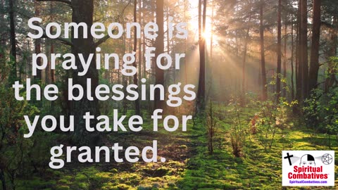 Be Thankful for Your Blessing!