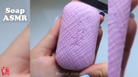 ASMR Soap Carving Relaxing Sounds No Talking Satisfying Soothing
