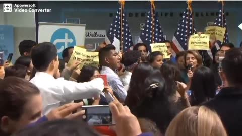 Crowd Tells Nancy Pelosi - You Are A Liar!