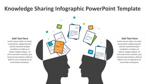 Knowledge Sharing Infographic PowerPoint Template