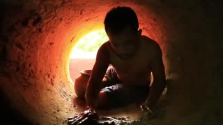 How To Build Underground Temple - Ground Water And Underground Swimming Pool