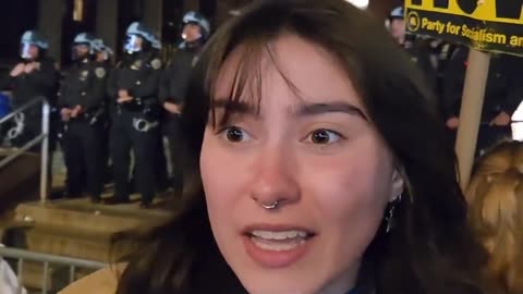 Pro-Palestine Activist Has No Clue Why She's Protesting At NYU