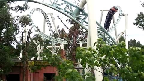 THORPE PARK England - roller coasters - Colossus
