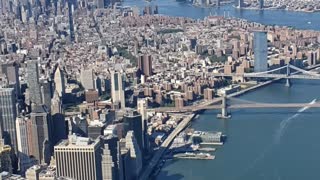 View of new york from a helicopter
