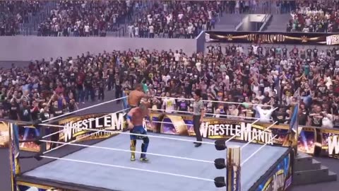 shawn micheal hits the sweet chin music wwe2k24