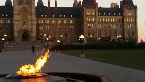 Capital Of Canada Ottawa Parliament Hills Downtown West Block Jobsite